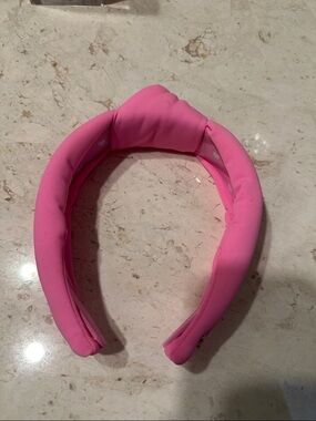 Lele Sadoughi Pink Padded Knotted Headband